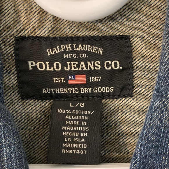 Ralph Lauren size Large Ladies Denim Jacket - Picture 4 of 7